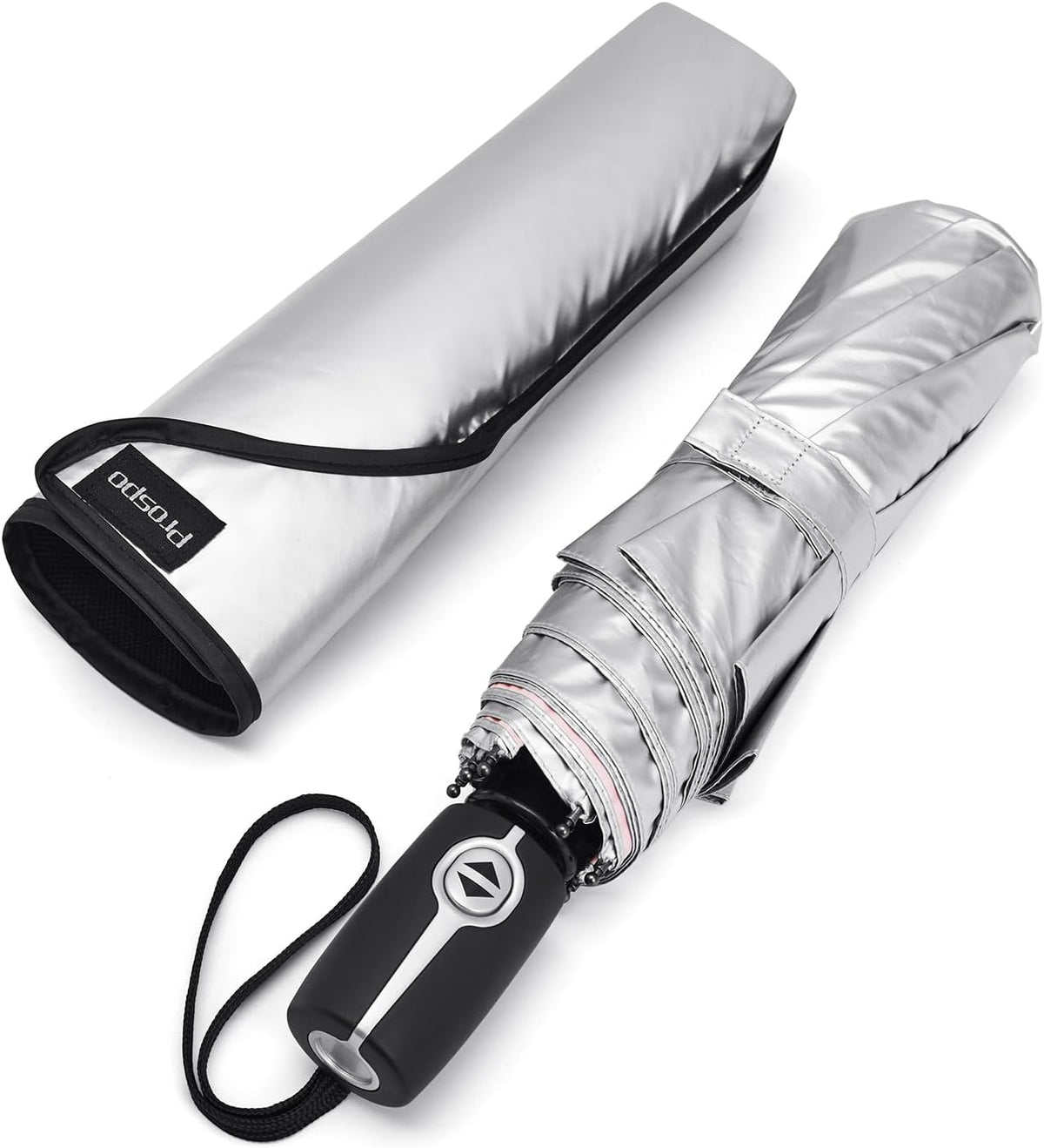 46 Inch UPF 50+ UV Protection Umbrella for Sun & Rain