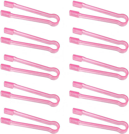 6.3 Inch Plastic Serving Tongs, 10Pcs