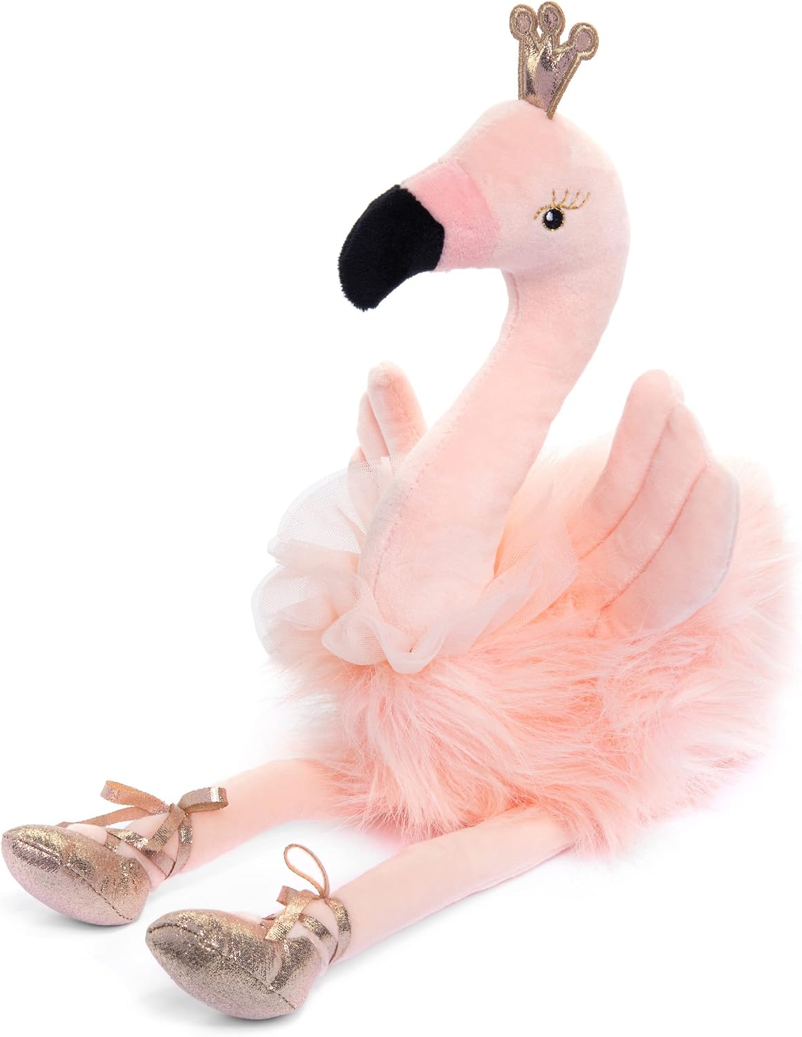 Ballerina Flamingo Stuffed Animal – 16.5” Plush Pink Flamingo with Tutu – Cute Ballet Gift for Girls