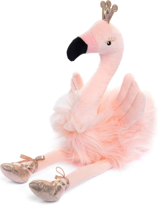 Ballerina Flamingo Stuffed Animal – 16.5” Plush Pink Flamingo with Tutu – Cute Ballet Gift for Girls