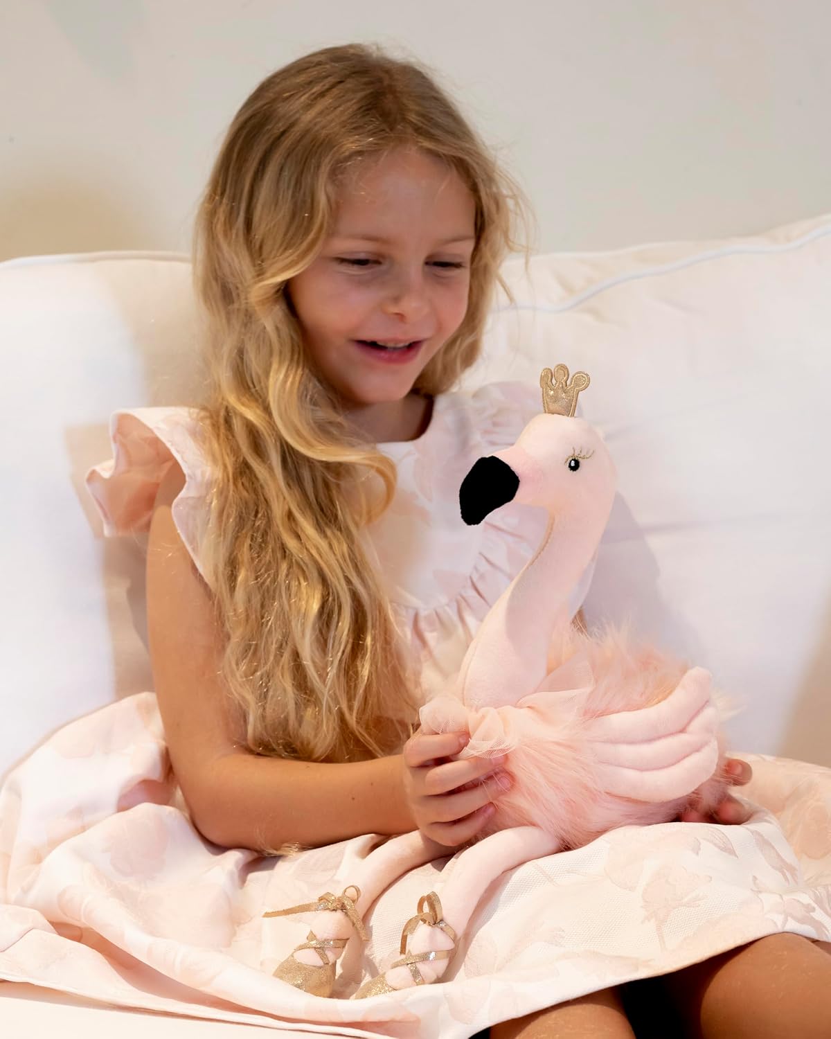 Ballerina Flamingo Stuffed Animal – 16.5” Plush Pink Flamingo with Tutu – Cute Ballet Gift for Girls