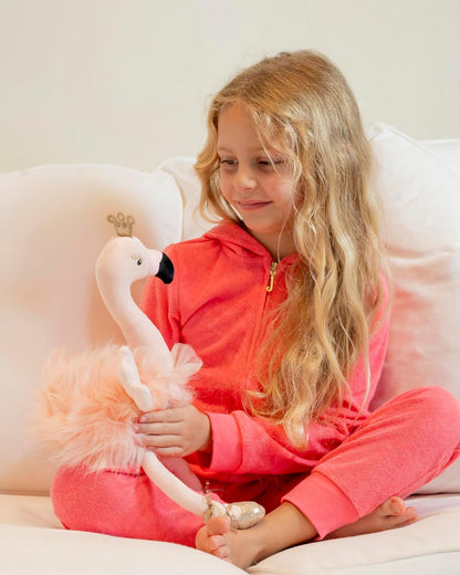 Ballerina Flamingo Stuffed Animal – 16.5” Plush Pink Flamingo with Tutu – Cute Ballet Gift for Girls