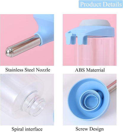 Dog Crate Water Bottle Dispenser - No Drip Dog Kennel Water Dispenser & Cage Bottle - Easy-to-Use Water Bottle for Cat Crate - Perfect for Keeping Your Pet Hydrated (Pink)-350ML