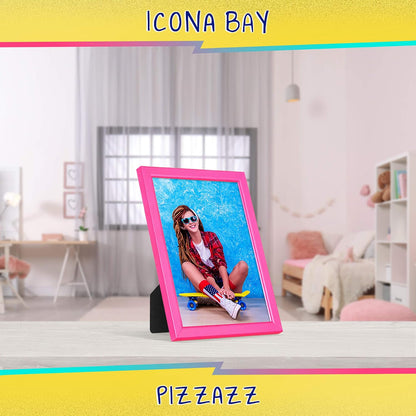 5x7 Pink Picture Frame - Solid Wood, Pizzazz Collection, 3 Pack