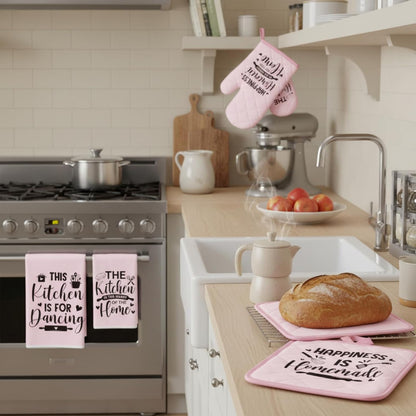 8 Pcs Kitchen Towels and Oven Mitts Sets Pot Holders Dishcloths Set Kitchen Decorative Accessories Absorbent Potholders Heat Resistant for Chef Baking Cooking