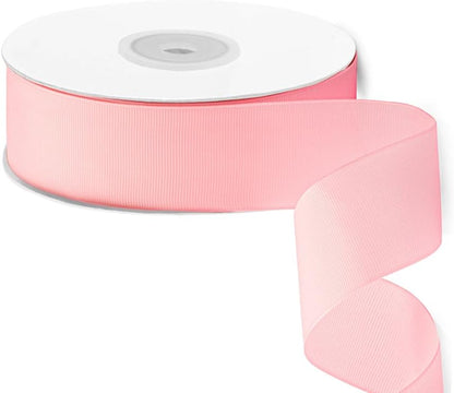 1-1/2" X 50 Yards Solid Pink Grosgrain Ribbon, Perfect for Crafts, Wedding Decor, DIY Hair Accessories, Sewing, Gift Package Wrapping and More