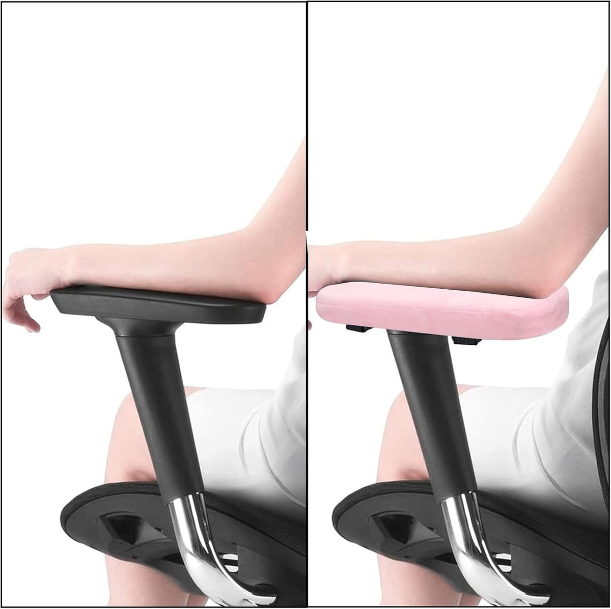 Chair Armrest Pads, Home/Office Chair Arm Rest Covers, Pink
