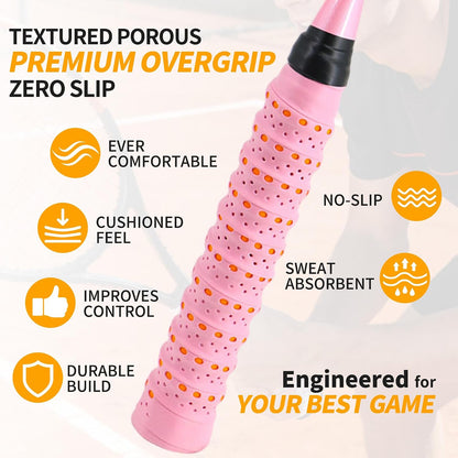 2 Pcs Tennis Racket Grip Tape, Badminton Grip Tape, Anti-Slip, Absorbent, Breathable Racket Overgrip Tape