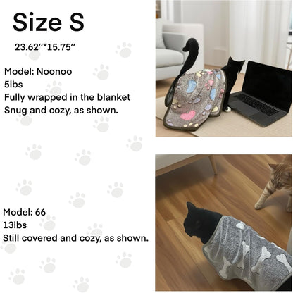 Clairooo Cat Blankets for Small Cats, 3 Pack Kitten Blanket Cute Paw Print Pet Blanket for Cat, Kitten, Miniature Puppy, 24 x 16 inches (Pink)