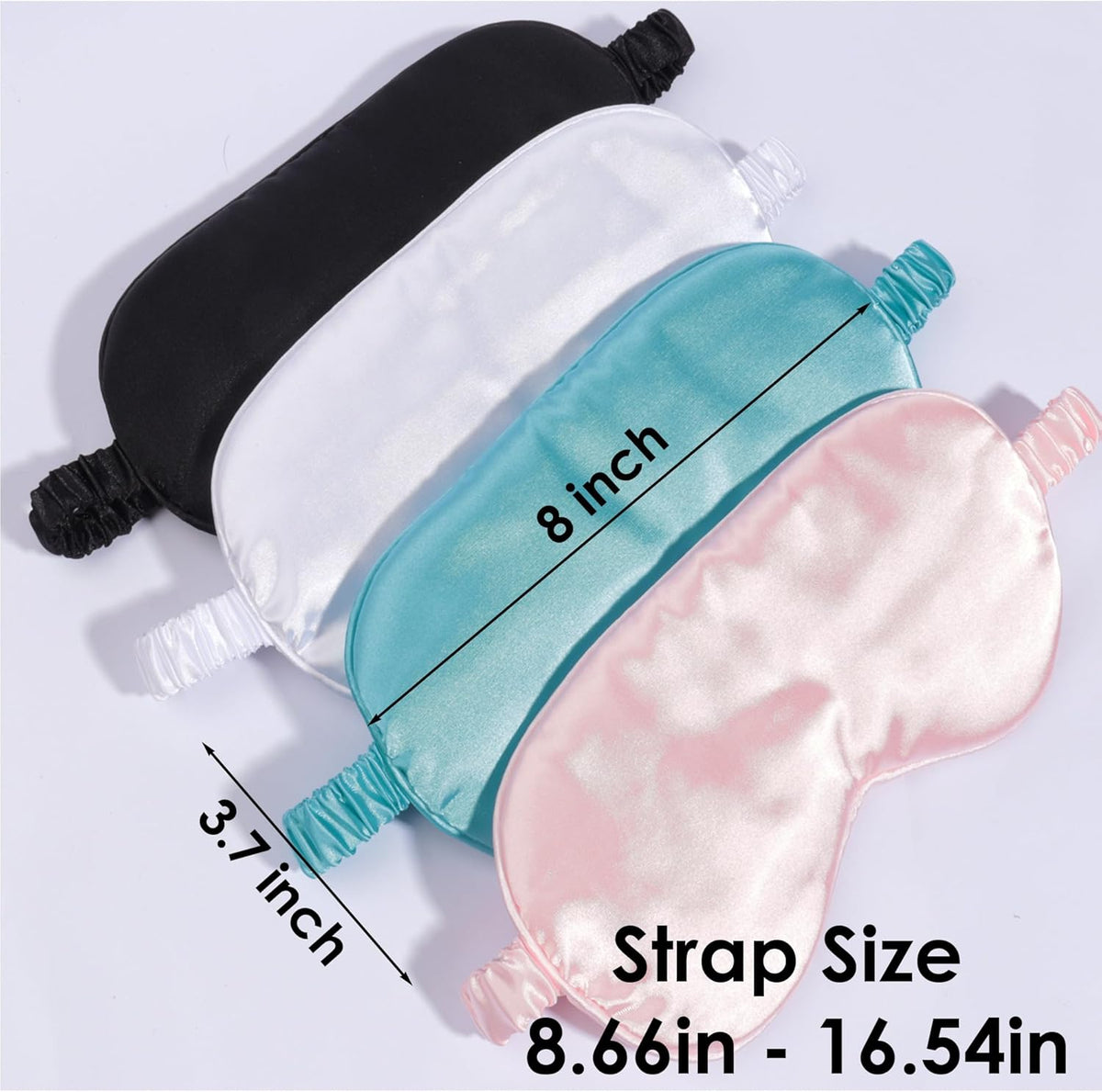 Silk Sleep Eye Mask,Blindfold with Elastic Strap,Soft Lightweight for Night Sleeping,Men, Women, Travel, and Naps,1 Pcs (Pink)