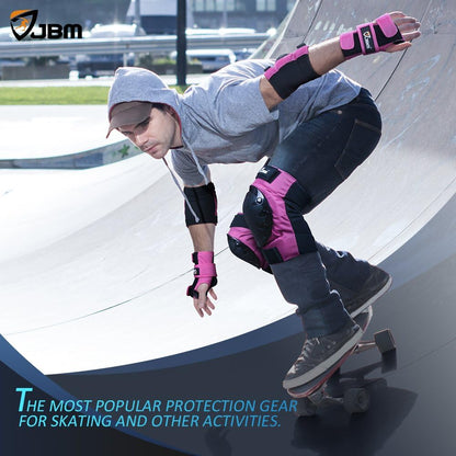 Adult & Kids Knee Pads Elbow Pads and Wrist Guards for Inline Skating, Roller Skating, Skateboarding, Scootering