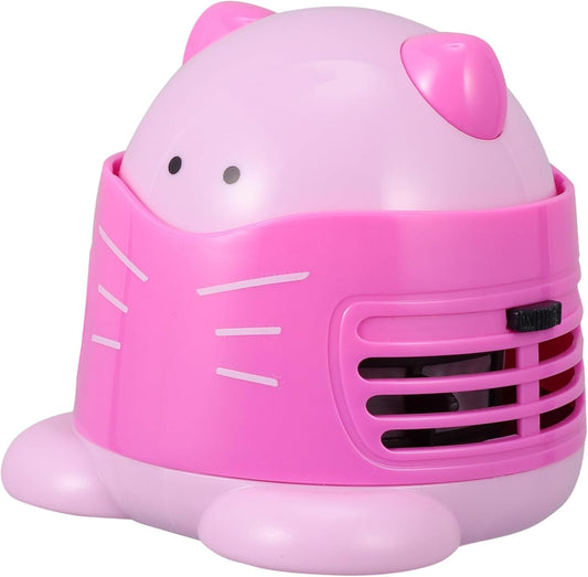 Pink Mini Desk Vacuum Cleaner for Ash Crumbs and Drill Pickup