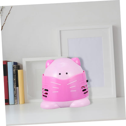 Pink Mini Desk Vacuum Cleaner for Ash Crumbs and Drill Pickup