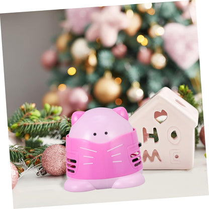 Pink Mini Desk Vacuum Cleaner for Ash Crumbs and Drill Pickup
