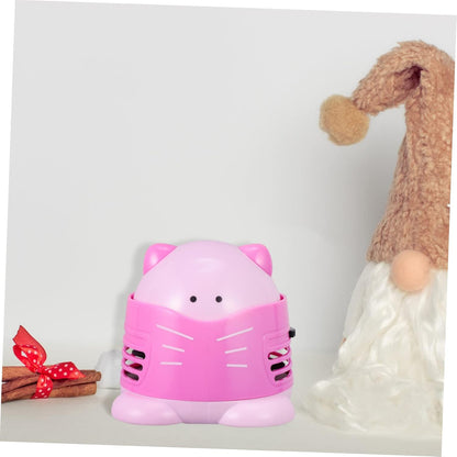 Pink Mini Desk Vacuum Cleaner for Ash Crumbs and Drill Pickup