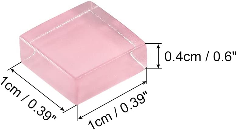Mosaic Tiles 1x1cm Glass Mini Mosaic Tile Pink 110Pcs