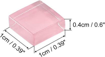 Mosaic Tiles 1x1cm Glass Mini Mosaic Tile Pink 110Pcs