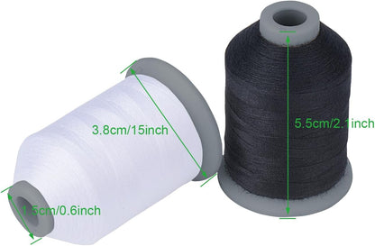 All Purposes Sewing Thread, 12 Spools Size 40D/2 Polyester Thread for Sewing, Quilting & Sewing Machine - Handy Polyester Sewing Threads for Sewing Machine (Pink)