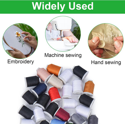 All Purposes Sewing Thread, 12 Spools Size 40D/2 Polyester Thread for Sewing, Quilting & Sewing Machine - Handy Polyester Sewing Threads for Sewing Machine (Pink)
