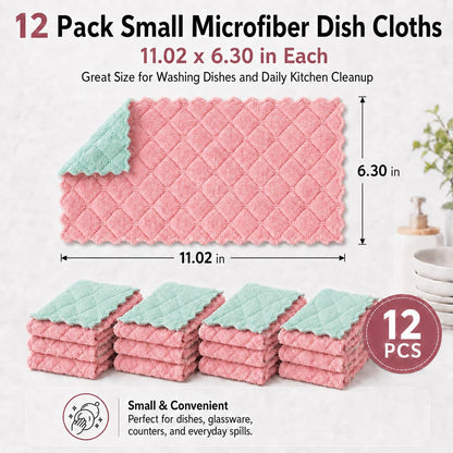 12 Pack Dish Cloths for Washing Dishes