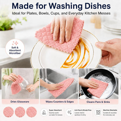 12 Pack Dish Cloths for Washing Dishes