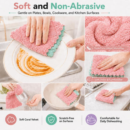 12 Pack Dish Cloths for Washing Dishes