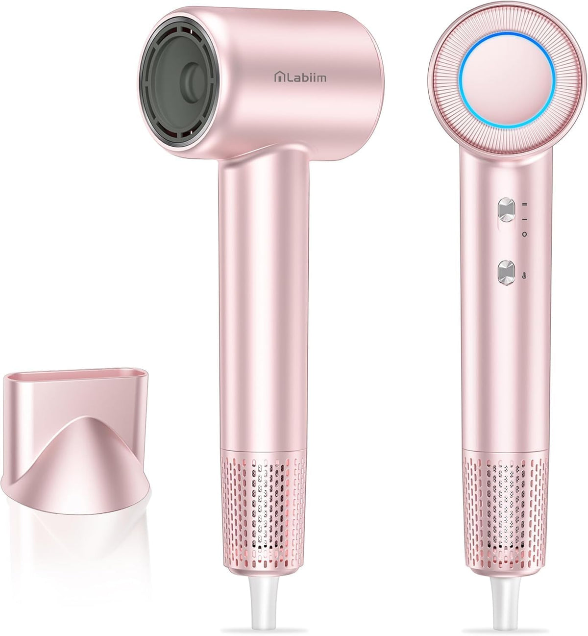 Labiim Hair Dryer, High-Speed Ionic Blow Dryer 110,000 RPM Motor, Pink