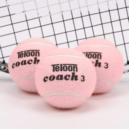 Pressure Training Tennis Balls-12 or 18 Count-Mesh Carry Bag，4 Colors Available，Pressureless Training Exercise Tennis Balls for Beginners.