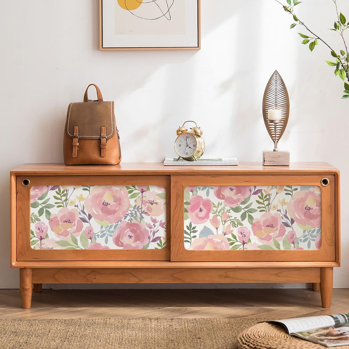 Peel and Stick Wallpaper Peony Floral Wallpaper Self Adhesive