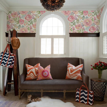 Peel and Stick Wallpaper Peony Floral Wallpaper Self Adhesive