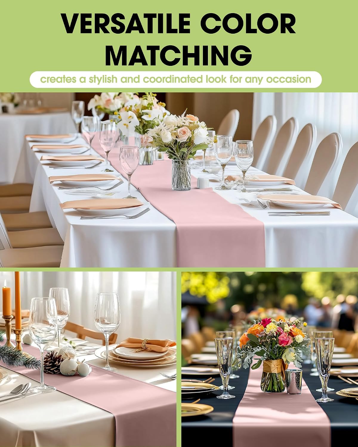Dusty Pink Disposable Plastic Table Runner 14x108 Inch Party