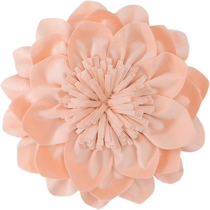 Decorative Throw Pillow with Insert 14 Inch Peach Pink