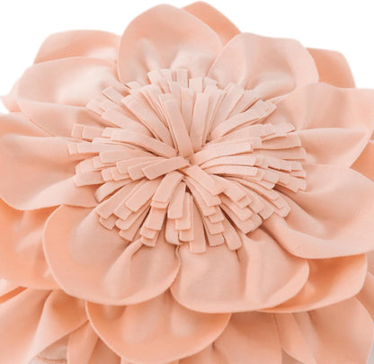 Decorative Throw Pillow with Insert 14 Inch Peach Pink