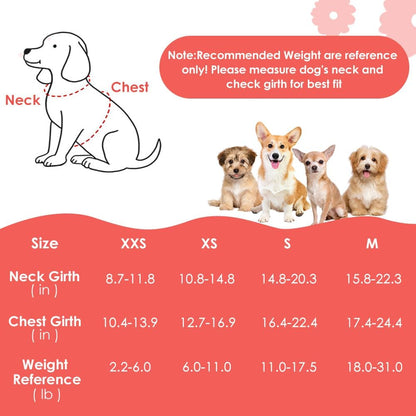 No Pull Dog Harness with Leash for Small Medium Dogs, Pink XXS