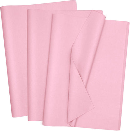 100 Sheets Pink Tissue Paper 20x14 Inches Tissue Paper for Gift Bags Wrapping Tissue Paper Bulk for DIY Crafts Birthday Baby Shower Festival Holidays Decorative