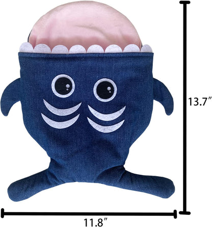 Shark Fleece Cuddle Sack Sleeping Bag Pouch Hideout Cave Sleeping Bag for Hedgehog Baby Guinea Pig Hamster Rat Ferret Squirrel Small Animal Bed (Pink)