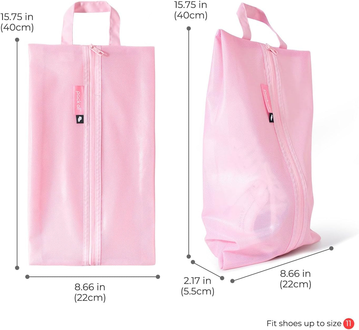 Shoe Bag for Travel, Water-Resistant Shoe Pouch for Sports