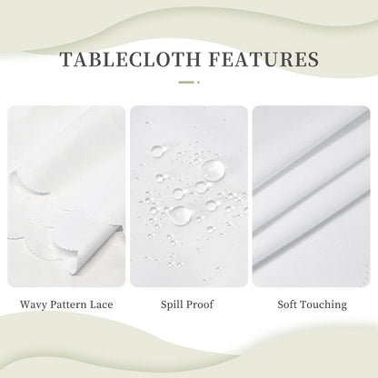 Tablecloth Pink Check Bow Pattern Round 60 x 60 Inch Table Cover Polyester Stain and Wrinkle Resistant Table Cloth for Kitchen Dining Coffee Party