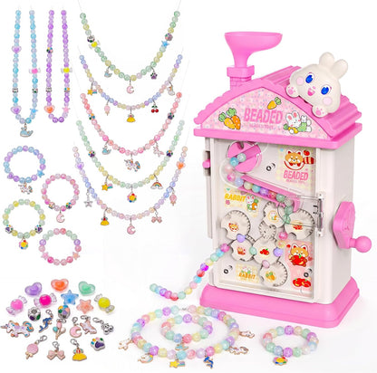 Bracelet Making Kit- Auto Beaded Jewelry Maker Toy Gift for Girls 6-12