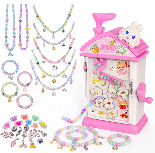 Bracelet Making Kit- Auto Beaded Jewelry Maker Toy Gift for Girls 6-12