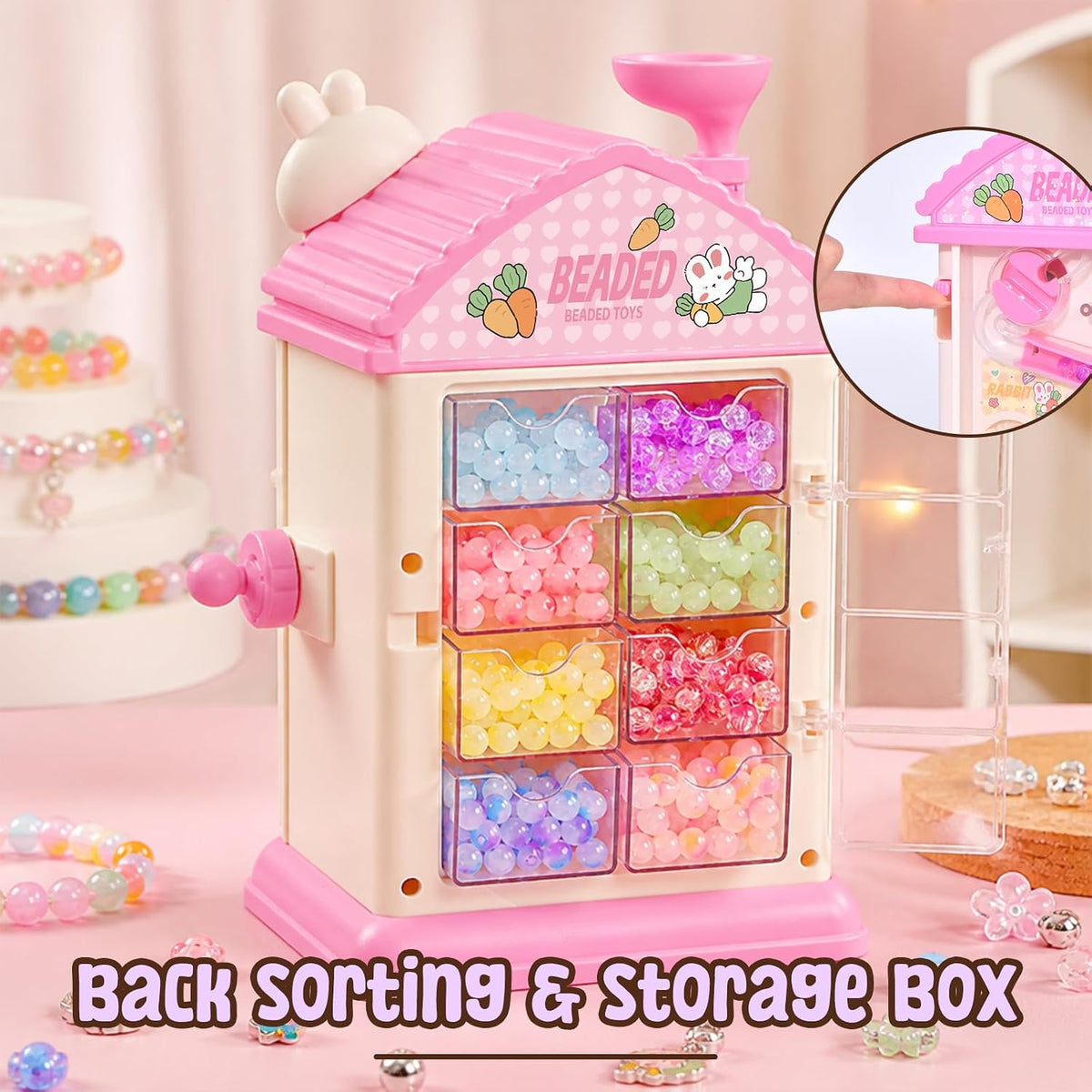 Bracelet Making Kit- Auto Beaded Jewelry Maker Toy Gift for Girls 6-12