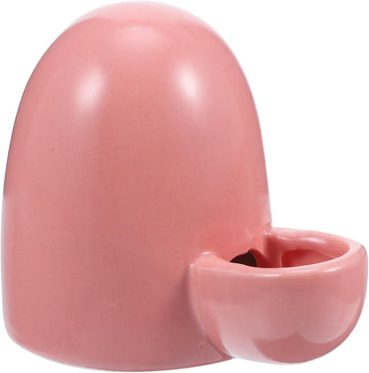 Mini Pet Water Dispenser for Small Animals Pink Hamster Drinking Fountain Quiet and Easy to Use for Mice Hedgehogs and Other Little Pets