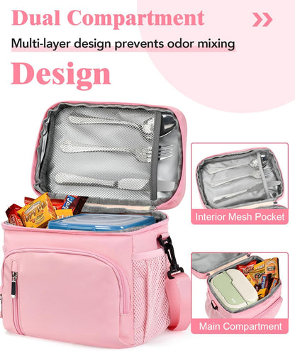 Lunch Bags for Men Women Insulated Lunch Box Leakproof Soft Cooler Lunchbag