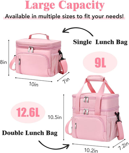 Lunch Bags for Men Women Insulated Lunch Box Leakproof Soft Cooler Lunchbag