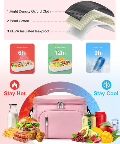 Lunch Bags for Men Women Insulated Lunch Box Leakproof Soft Cooler Lunchbag