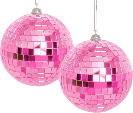 2pcs Disco Balls Decor Mirror Ball for Party Stage Decoration