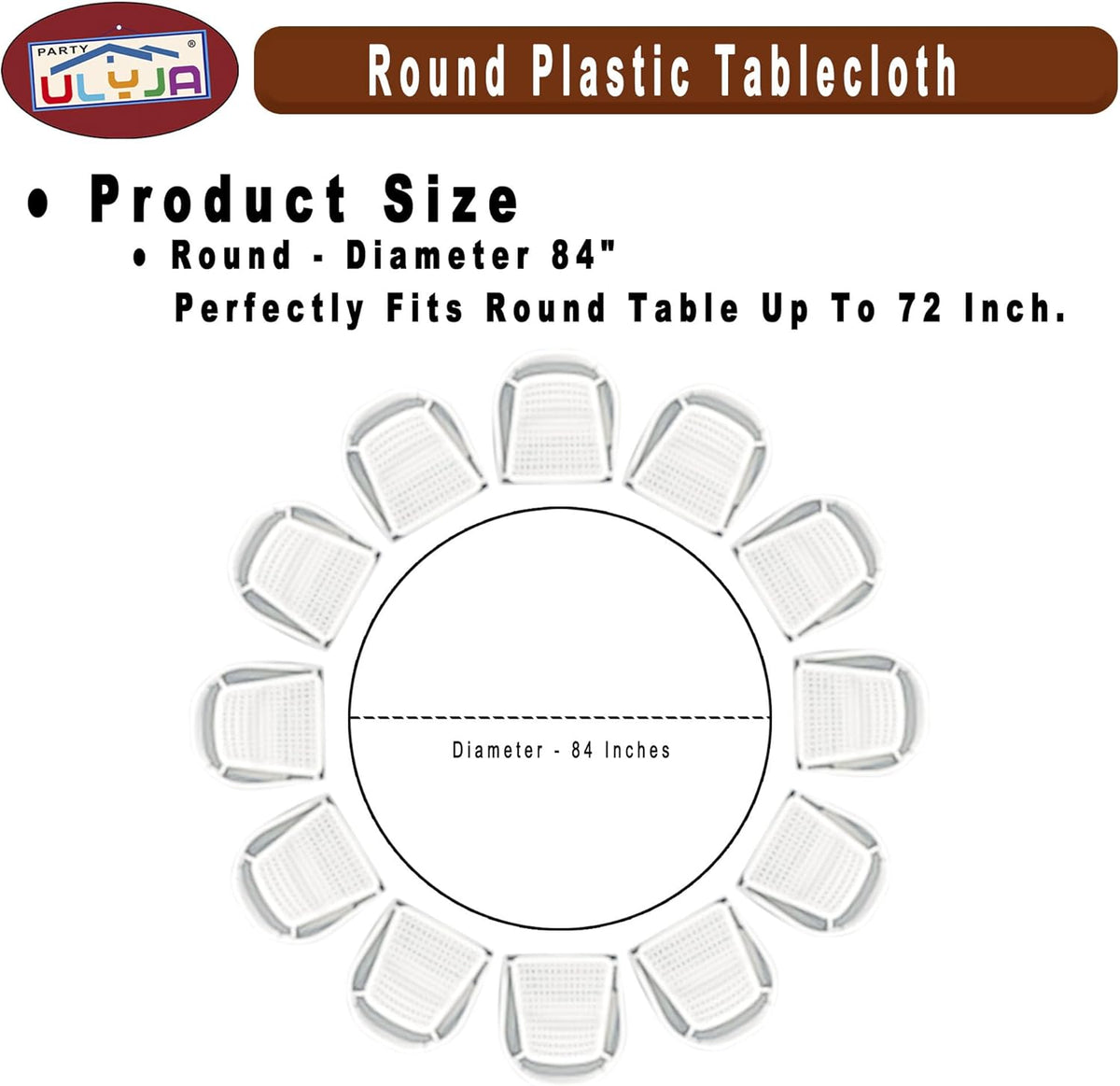 Blush Pink Tablecloths Plastic 3 Pack Premium 84 Inches Disposable Table Covers Decorative Table Cloths for Round Dinning Kitchen Tables
