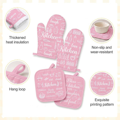 Pink Kitchen Decor Accessories, Pink Kitchen Dish Towels, 12 Pack