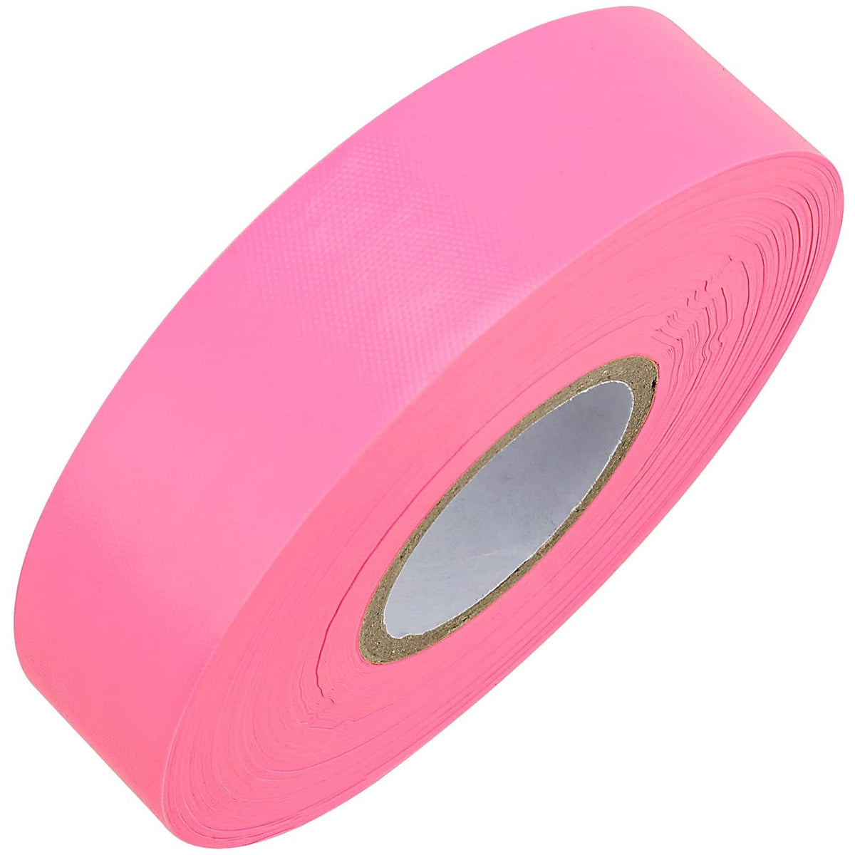 10 Pack 1" x 328' Pink Flagging Tape, Neon Marking Tape, Non-Adhesive Plastic Ribbon Tape Fluorescent Tape for Labeling, Tagging Boundaries
