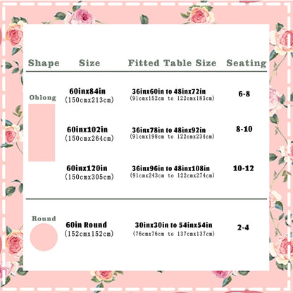 Pink Floral Tablecloth Decoration Tablecloths, Pink Rose Rosette Butterfly Table Covers, Waterproof Table Cover for Dinner Kitchen Party Holiday Decor 60"x 84" Oblong/Rectangle
